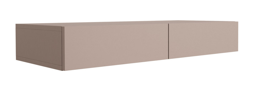 Toaletka z dwiema szufladami, front gładki, toffi, 100 x 40 x 16 cm 701669