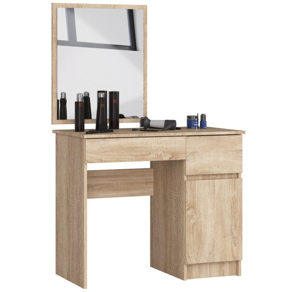 Toaletka Z Lustrem Clp P-2/Sl Prawa Dąb Sonoma 728468