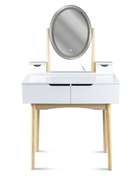 Toaletka Z Lustrem Led Kosmetyczna Skandynawska 805567