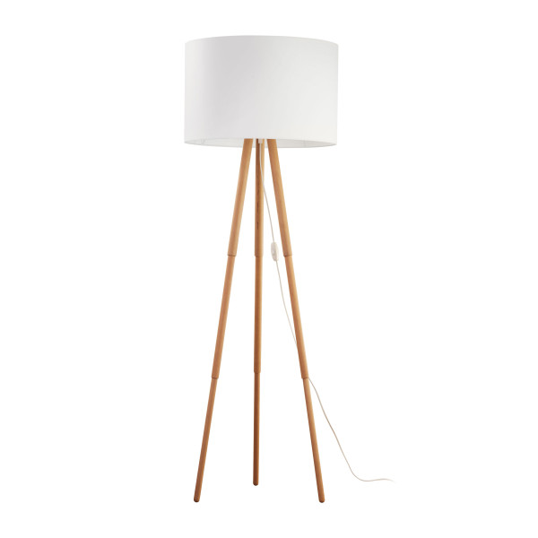 Tokyo lampa podłogowa 1 sosna/biały 483666