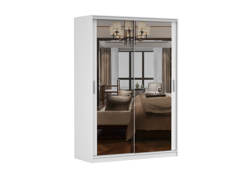 Tokyo Szafa 150 Biały Mat/Biały Mat+Lustro 808791