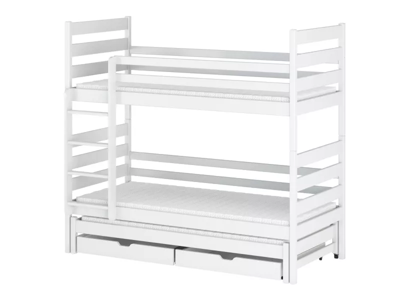 TOMI 80x190 białe łóżko piętrowe Lano Meble 566841