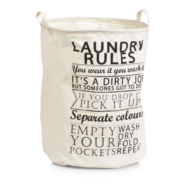 Torba na pranie - pojemny kosz Laundry Rules, 54 l,ZELLER 149471