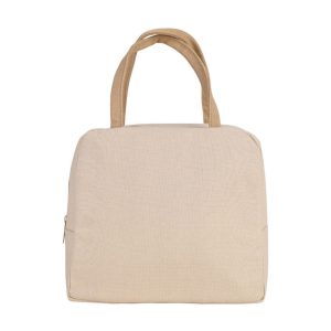 Torba termiczna Sandstone 6 l tkanina beżowy na lunch z uchwytem 852866 Torba termiczna Sandstone 6 l tkanina beżowy na lunch z uchwytem 852866