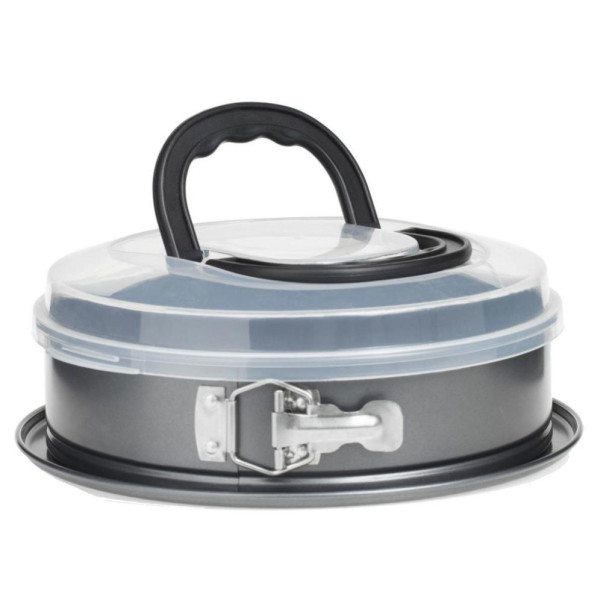 Tortownica z pokrywką i uchwytem, Ø 26 cm, metalowa 382276