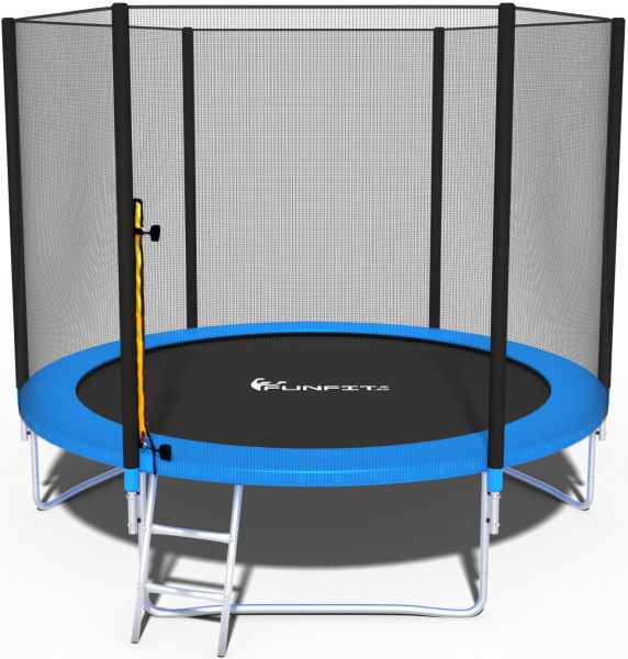 Trampolina Ogrodowa Z Siatka Zewnętrzną 252cm 8ft FUNFIT 1000368