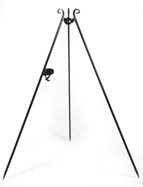 Trójnóg do grilla, woka i kociołka z kołowrotkiem 180cm, TRIVO | TYLETEGOTU 996351