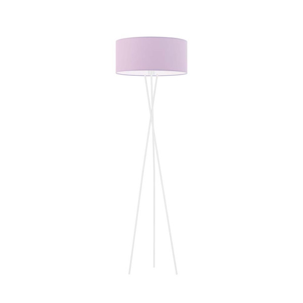 Trójnożna lampa podłogowa dziecięca PARYŻ Biały/Jasny Fioletowy 900143