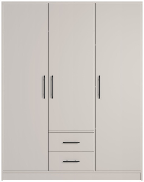 Trzydrzwiowa szafa uchylna 150 cm kaszmir SEVAS 743502