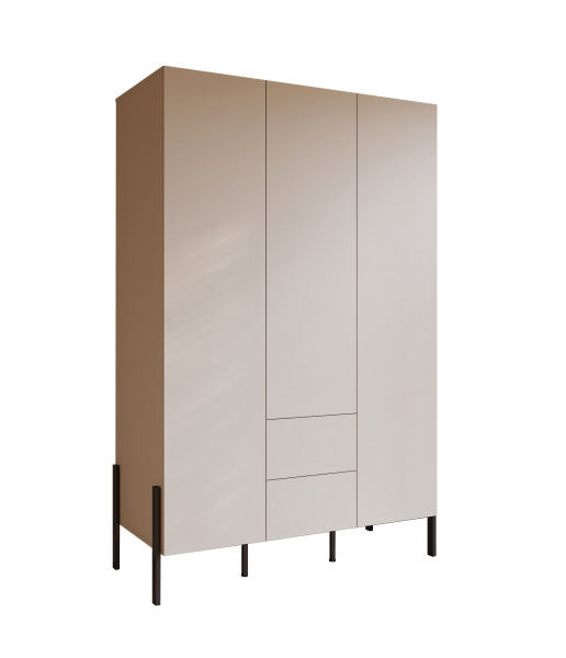 Trzydrzwiowa szafa uchylna do sypialni 139 cm kaszmir JUKON 754555
