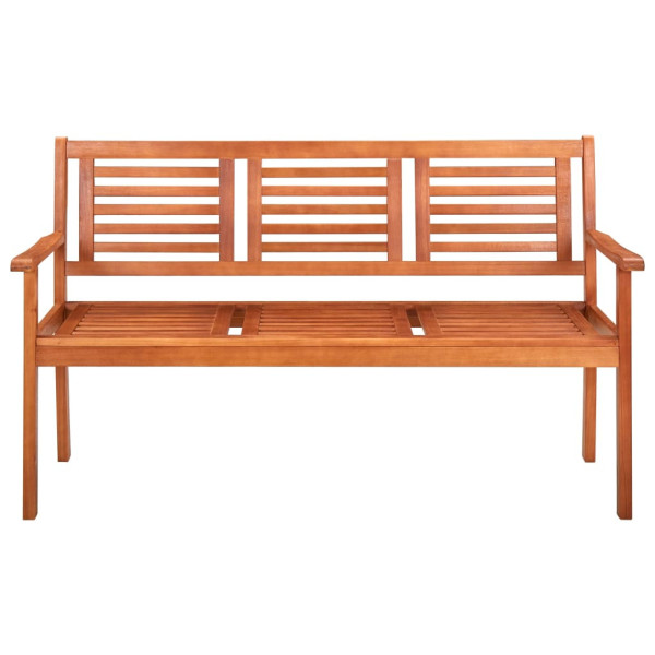 Trzyosobowa ławka ogrodowa, 150 cm, lite drewno eukaliptusowe 550470