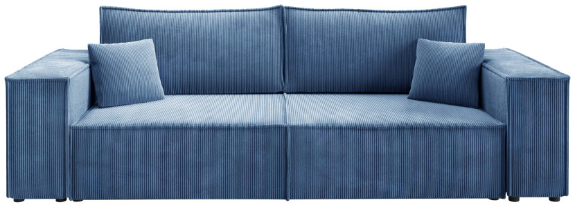Trzyosobowa sofa z funkcją spania PEDRO niebieska 490146