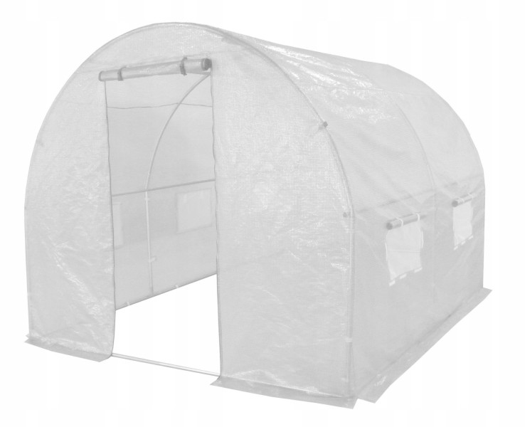 Tunel Foliowy Szklarnia 2x2m PREMIUM z Siatką PE 4 m2 Biały rurki 19 mm 222326