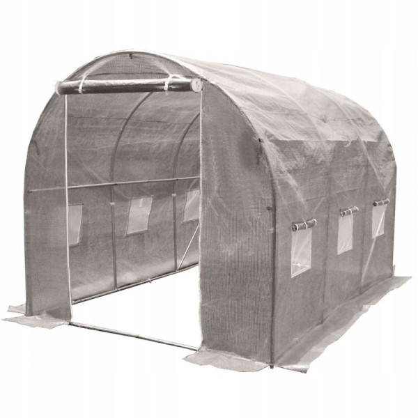Tunel Foliowy Szklarnia PREMIUM siatka 2x4,5m szary rurki 25 mm 222324
