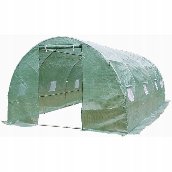 Tunel Foliowy Szklarnia PREMIUM siatka 3x6m zielony rurki 25 mm 207246
