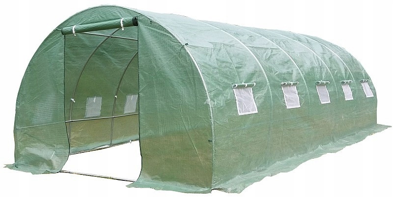 Tunel Foliowy Szklarnia PREMIUM siatka 3x8m zielony rurki 25 mm 207243