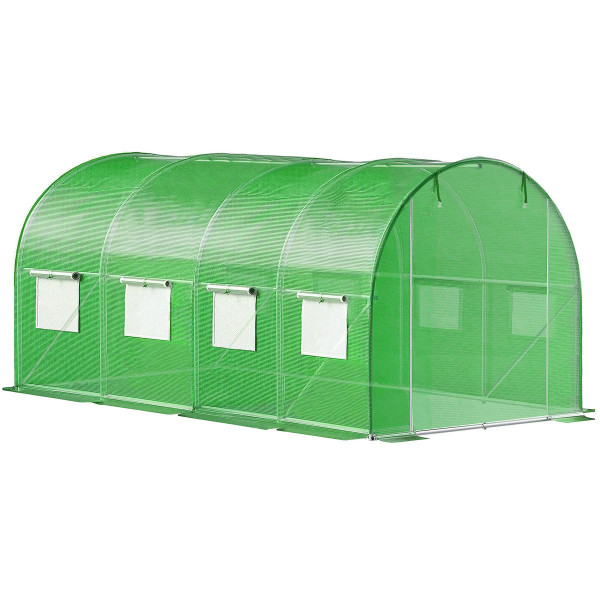 Tunel ogrodowy foliowy UV4 140g/m2 4,5x2x2 m szklarnia 383637