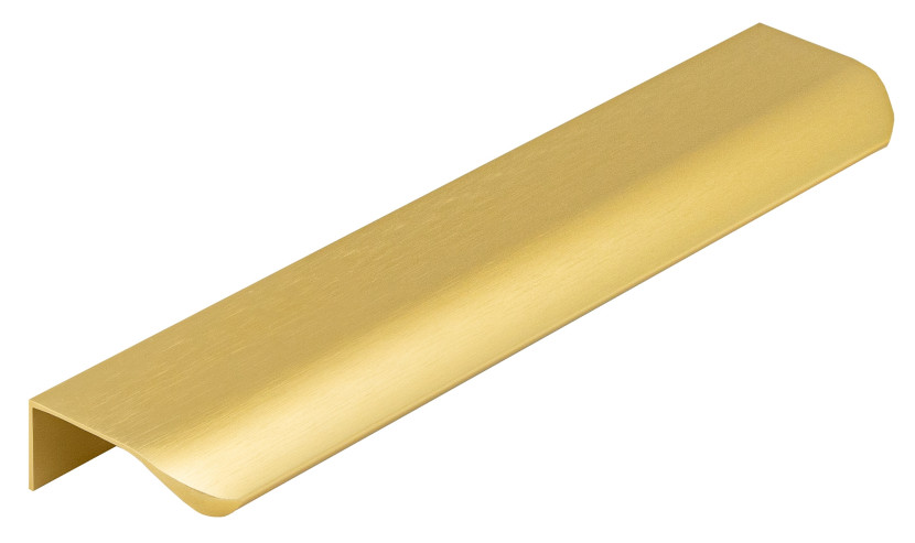 Uchwyt meblowy 160 mm mat krawędziowy złoty loft do mebli szafek i suflad 635759