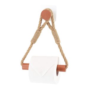 Uchwyt na papier toaletowy Hanger akacja brązowy samoprzylepny 827337