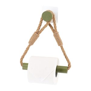 Uchwyt na papier toaletowy Hanger akacja zielony samoprzylepny 827336