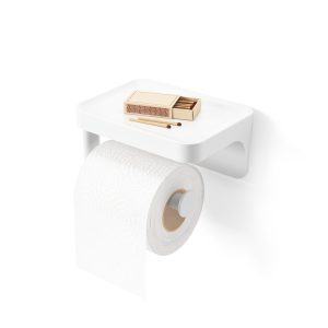 Uchwyt na papier toaletowy z półką Flex Umbra wycofane 312296 Uchwyt na papier toaletowy z półką Flex Umbra wycofane 312296