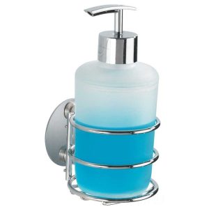 Uchwyt Turbo-Loc na mydło w płynie + dozownik, WENKO 153544 Uchwyt Turbo-Loc na mydło w płynie + dozownik, WENKO 153544