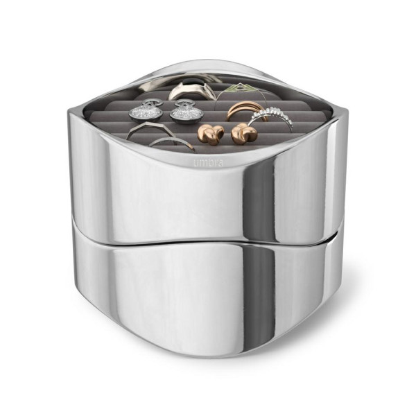 UMBRA organizer na biżuterię WAVY chrom 620380