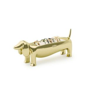 UMBRA stojak na pierścionki DACHSIE złoty 769568