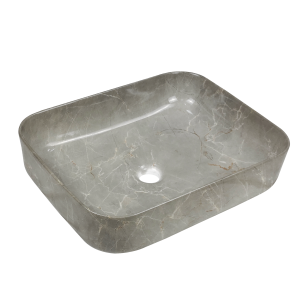 Umywalka Nabl Florina Invena 51Cm Prostokątna Efekt Marmur 247841 Umywalka Nabl Florina Invena 51Cm Prostokątna Efekt Marmur 247841