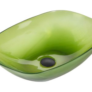 Umywalka nablatowa 54 x 36 cm zielona 306559 Umywalka nablatowa 54 x 36 cm zielona 306559
