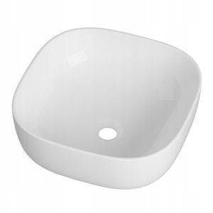 Umywalka nablatowa biała kwadratowa ceramiczna na blat Forma 347929 Umywalka nablatowa biała kwadratowa ceramiczna na blat Forma 347929