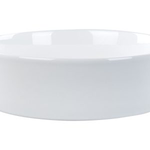 Umywalka nablatowa biała okrągła 40 cm 306918 Umywalka nablatowa biała okrągła 40 cm 306918
