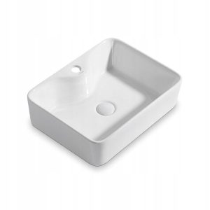 Umywalka nablatowa ceramiczna 47x37cm biała 372912 Umywalka nablatowa ceramiczna 47x37cm biała 372912