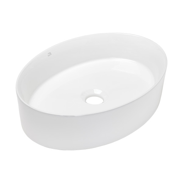 Umywalka Nablatowa Ceramiczna 48x34 cm Biała DESNA Laveo 718092
