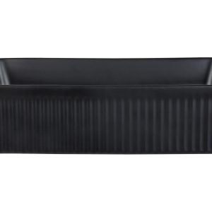 Umywalka nablatowa ceramiczna 50 x 34 cm czarna 306913 Umywalka nablatowa ceramiczna 50 x 34 cm czarna 306913