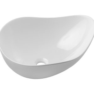 Umywalka Nablatowa Ceramiczna CLOUD FREE WHITE E-6588 Biały Połysk 608767 Umywalka Nablatowa Ceramiczna CLOUD FREE WHITE E-6588 Biały Połysk 608767