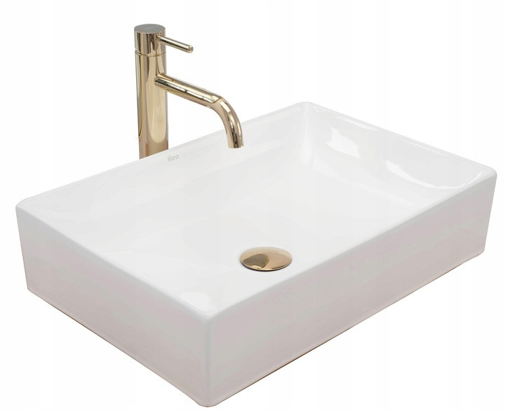 Umywalka Nablatowa Ceramiczna Inga White Biała 234419