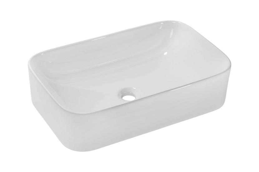 Umywalka nablatowa ceramiczna KATI60-SW Biały Połysk 61 cm 568778