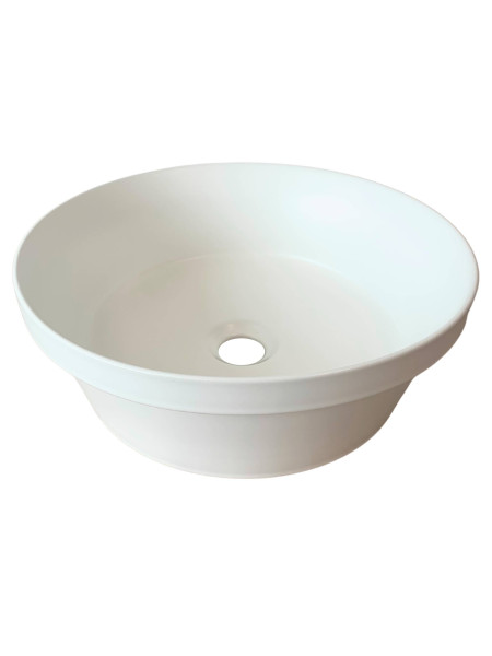 Umywalka nablatowa ceramiczna MADA-MW Biały Mat 40 cm 568774