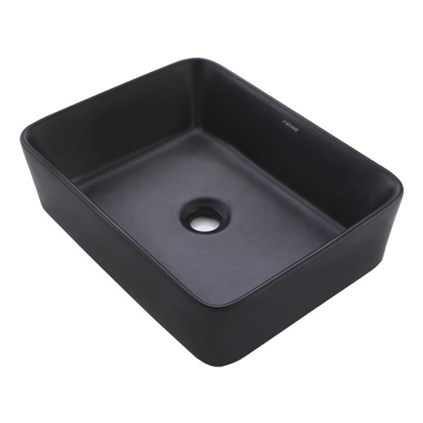 Umywalka nablatowa ceramiczna matowa prostokątna 48x36cm 372915