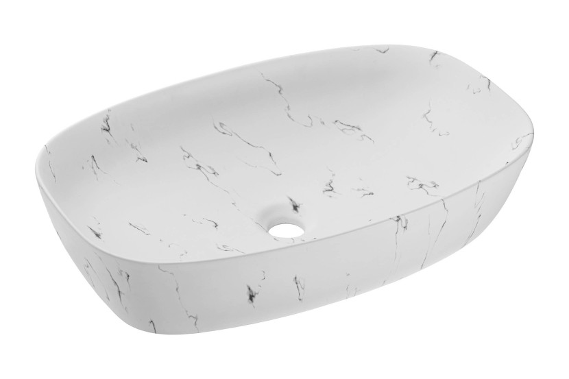 Umywalka nablatowa ceramiczna MEGI MW13 568773