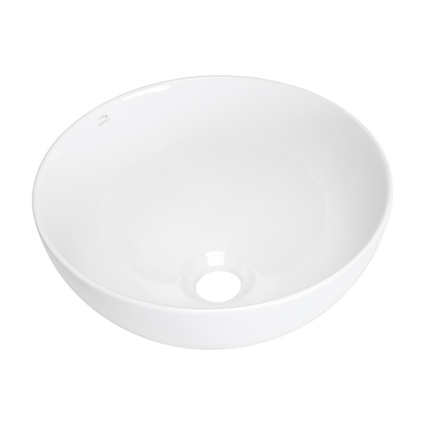 Umywalka Nablatowa Ceramiczna Okrągła Biała SABI 718093