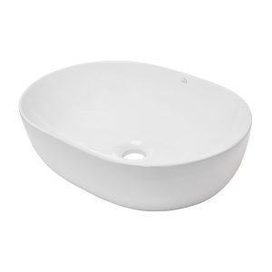 Umywalka Nablatowa Ceramiczna Owalna Biała Lomami 939853 Umywalka Nablatowa Ceramiczna Owalna Biała Lomami 939853
