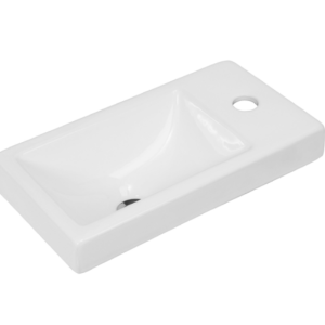 Umywalka Nablatowa Ceramiczna Prostokątna Biała Venus 373819 Umywalka Nablatowa Ceramiczna Prostokątna Biała Venus 373819