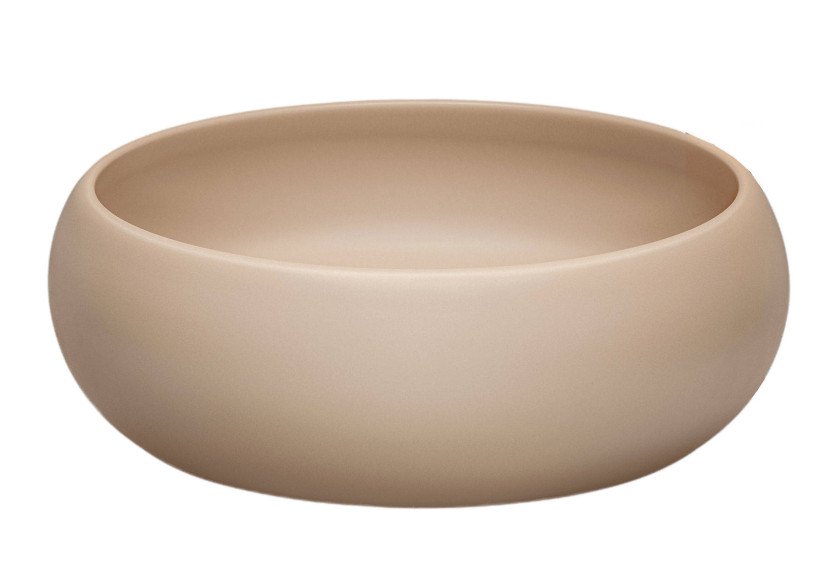 Umywalka nablatowa ceramiczna WIKI-MC Matowy Cappuccino 36 cm 572079