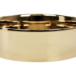 Umywalka nablatowa ceramiczna złota 40 cm 306932 Umywalka nablatowa ceramiczna złota 40 cm 306932