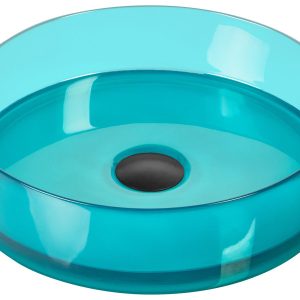Umywalka nablatowa okrągła 36 cm turkusowa 307080 Umywalka nablatowa okrągła 36 cm turkusowa 307080