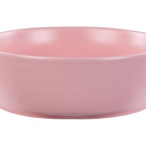 Umywalka nablatowa okrągła 37 cm różowa 306552 Umywalka nablatowa okrągła 37 cm różowa 306552