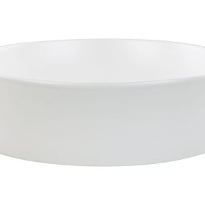 Umywalka nablatowa okrągła 40 cm złamana biel 306558 Umywalka nablatowa okrągła 40 cm złamana biel 306558