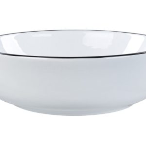 Umywalka nablatowa okrągła 42 cm biała 306928 Umywalka nablatowa okrągła 42 cm biała 306928